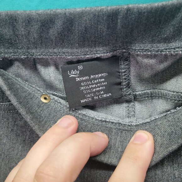 Lildy Denim Jeggings S/M Gray - Picture 4 of 7